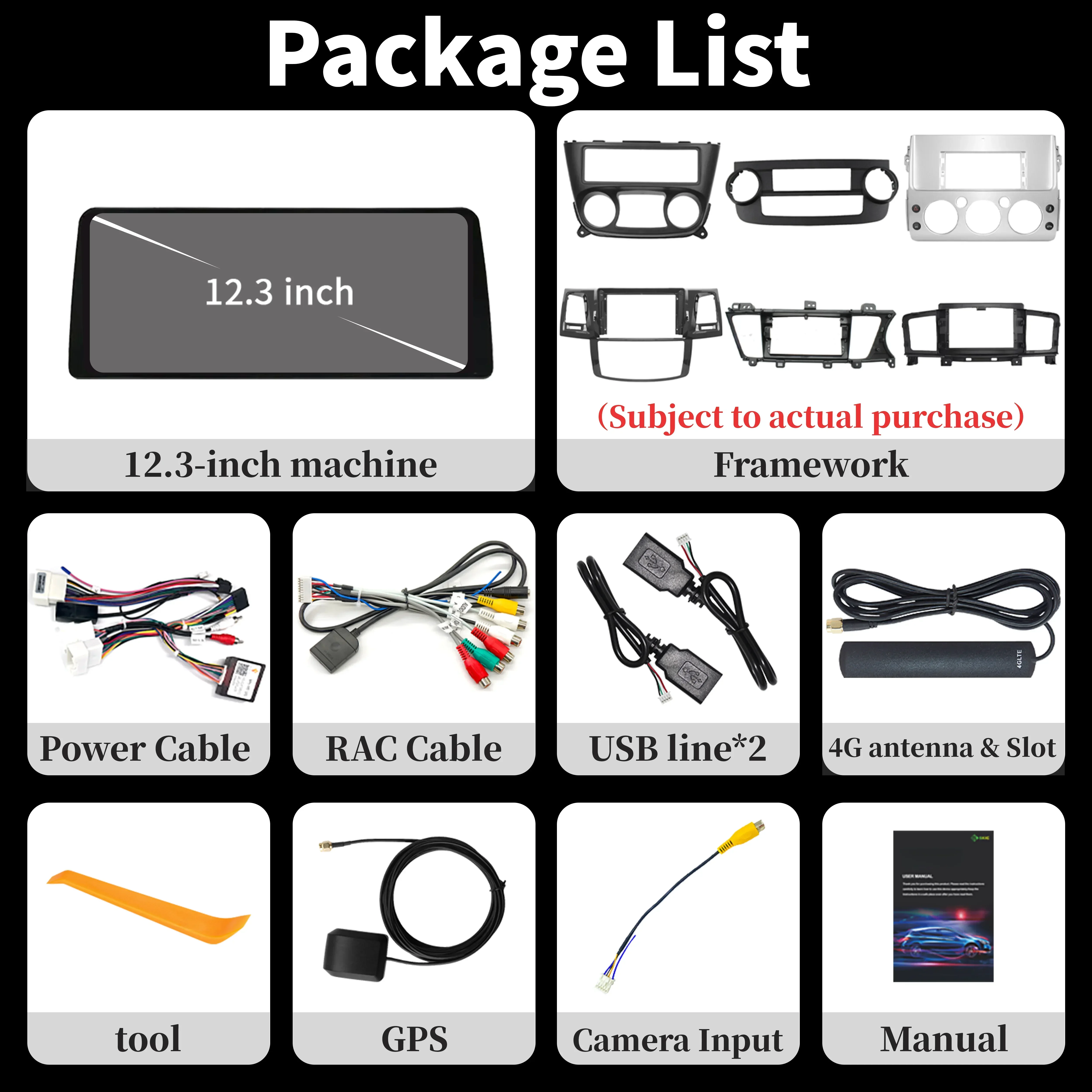 Автомобильный радиоприемник мультимедийный 12 3-дюймовый GPS для Toyota RAV4 2007-2011