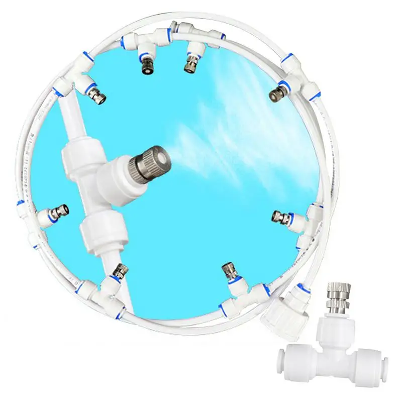 

Outdoor Mister System Outdoor Mister System With 8 Mist Nozzles And 10m Mister Hose Misting System For Patio Lawn Greenhouse And