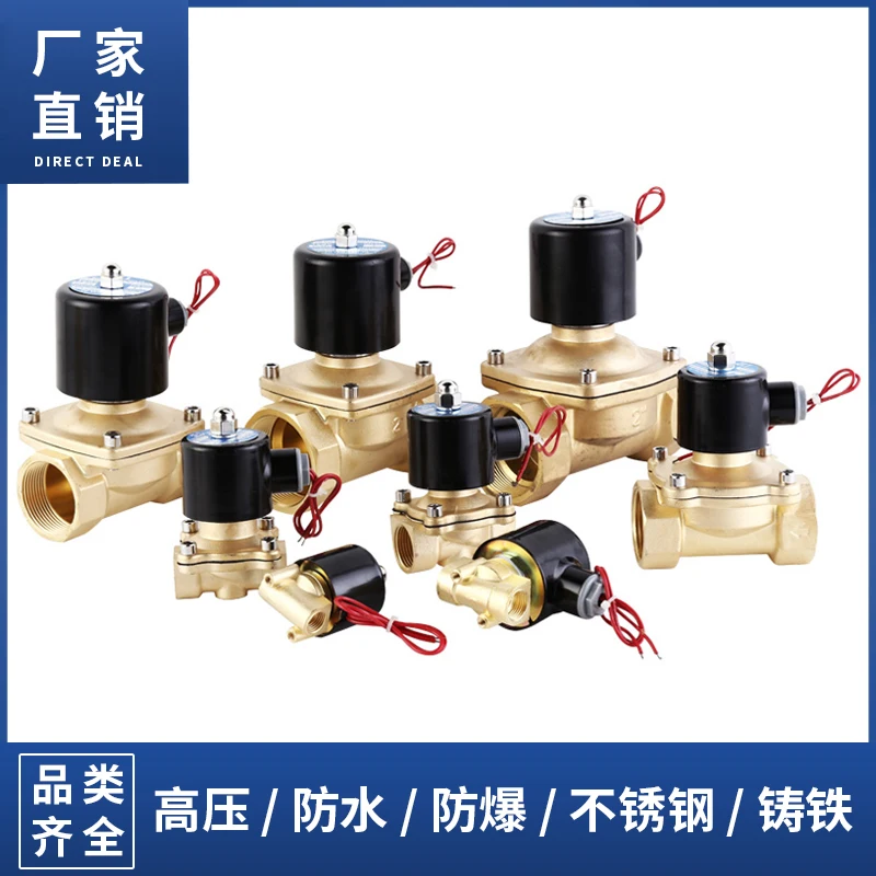 Solenoid valve control gas water valve copper switch ac220v24v2 min 3 min 4 min 6 min 1 inch