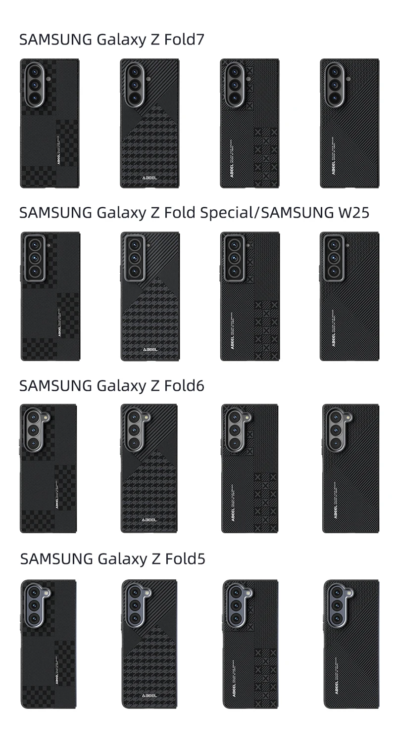 Чехол для Samsung Galaxy Z Fold 7, улучшенный невидимый магнитный жесткий кожаный чехол для Samsung Z Fold7, противоударный бампер, принципиально (art.: 3920d375cc553) - 3920d375cc553