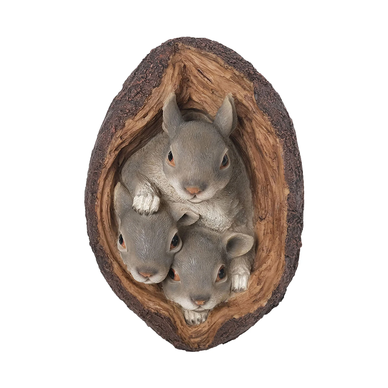 

Реалистичная статуэтка животного для дома, подарок «сделай сам» из смолы для балкона, милая белка, имитация лужайки, сада, уличное украшение