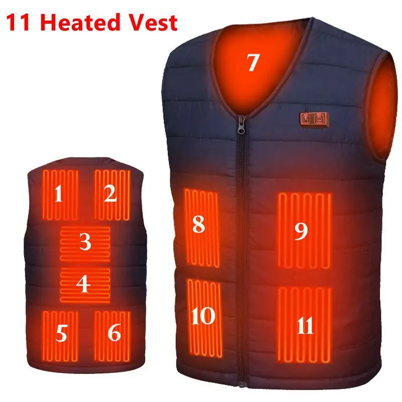Winter Zone 11 heating clothing intelligent heating vest Thermal clothing USB charging electric vest jacket