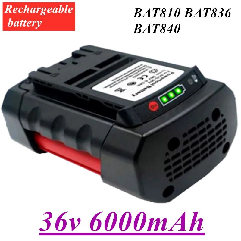 

Ersatz Batterien Lithium-Ionen für BOSCH 6000mAh 36VLi-Ion Akku BAT810 BAT836 BAT840 GBH36V-LI Power Tools battery rechargeable