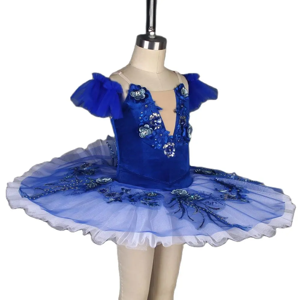 Velvet Blue Bird Ballet Tutu Black Swan Pre-professional For Competition Or Performance Dance Costumes | Тематическая одежда и