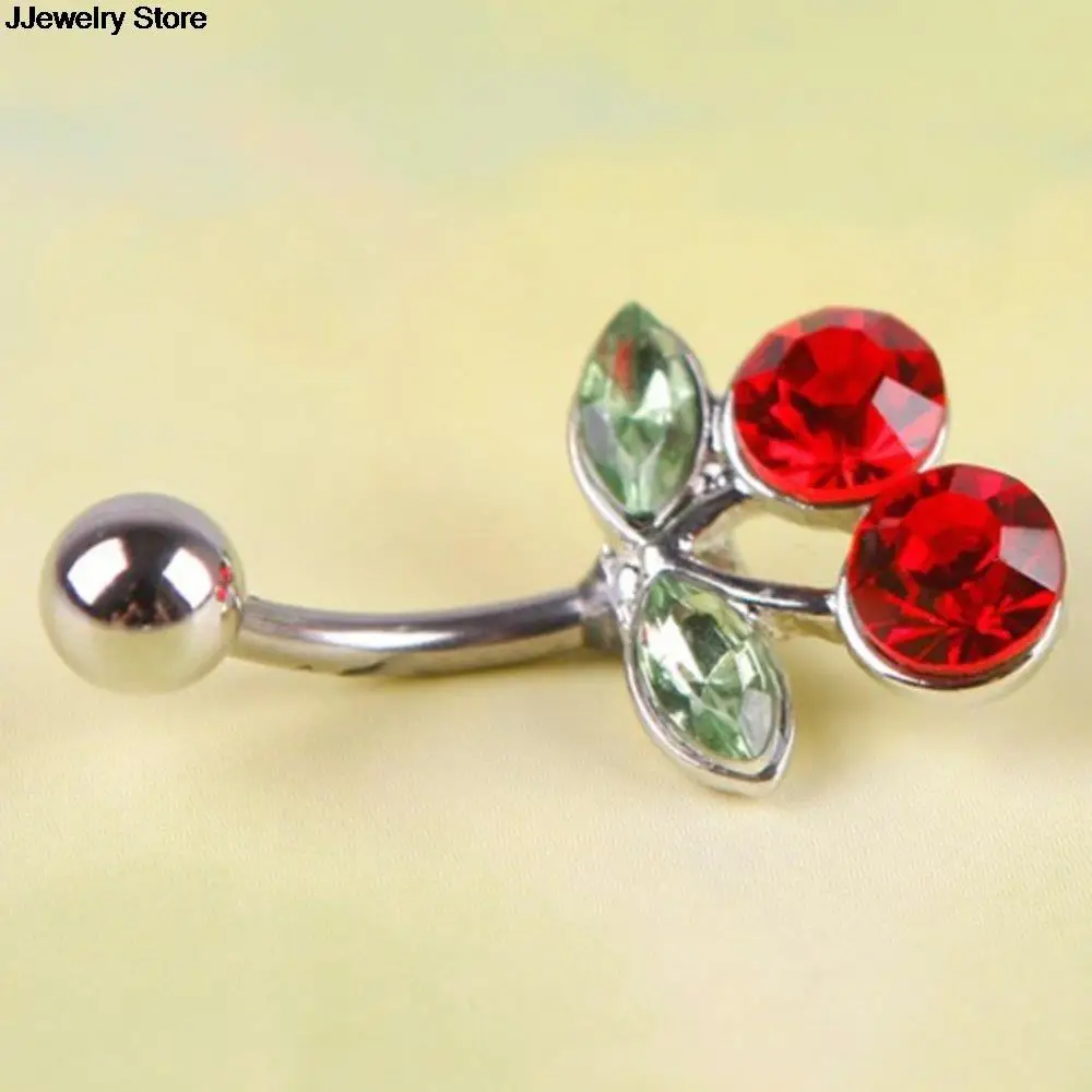 1 шт. пирсинг для пупка в виде вишни