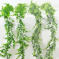 artificial plant rattan hanging vine wedding birthday party decor garden home wall hang decorations leaves garland fake foliage