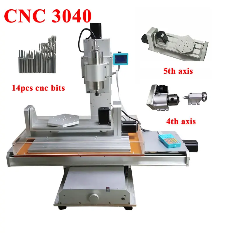 

Diy CNC 3040 Router Column Type Metal Engraving Milling Machine VFD 1500W 2200W 4 Axis 5 Axis Parallel Port Industrial CNC Kit