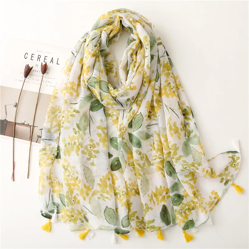 

2022 Fashion Paisley Abstract Floral Tassel Viscose Shawl Scarf Lady High Quality Wrap Thin Pashmina Stole Muslim Hijab 180*90Cm