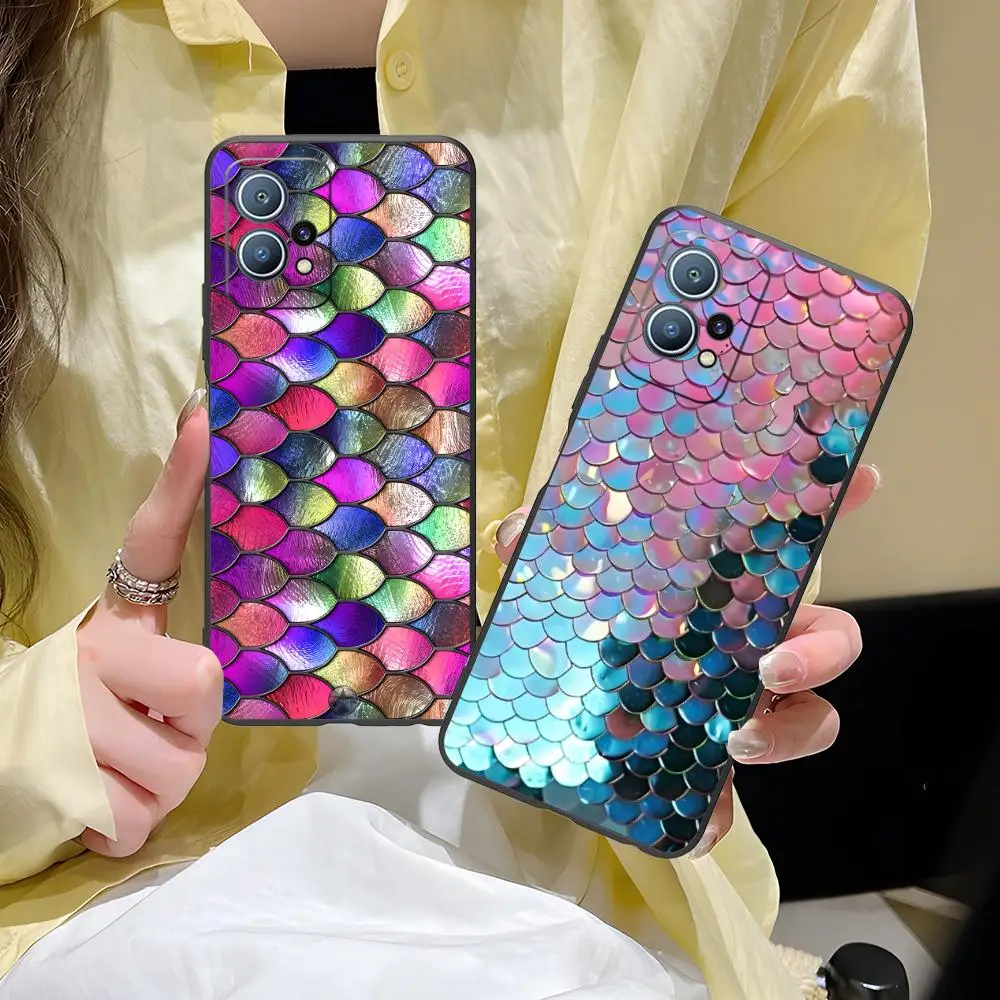 Фото Чехол для телефона с рисунком русалки для Huawei P60 P50 P40 P30 P20 P10 P9 P8 Pro Lite Plus, мягкий противоударный чехол из ТПУ №4