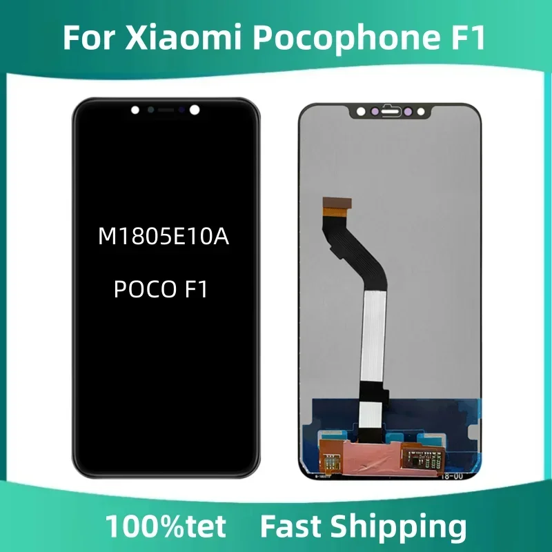 6 18 &quotдля Xiaomi Pocophone F1 POCO Дисплей с цифровым преобразователем сенсорного экрана в