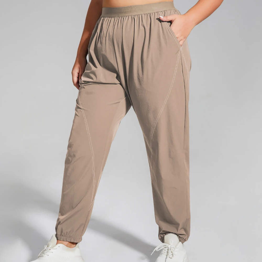 New In High Quality Baggy Joggers Women Running Yoga Fitness Casual Sport Pants Loose Comfortable Trousers Black Blue Brown