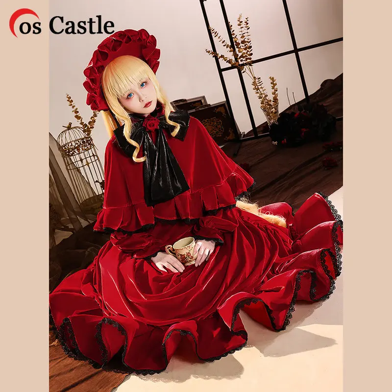 

Костюм для косплея Cos Castle Anime Rozen Maiden Reiner Rubin Shin Ku しく пикантная красная юбка Lolita Косплей Костюм メイイイイ