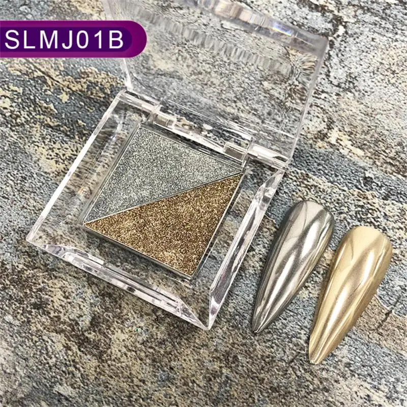 

Solid Mirror Powder Nail Art Glitter Chameleon Chrome Pigment For Decorations UV Gel Polish Laser Aurora Mirror Glitter Powder