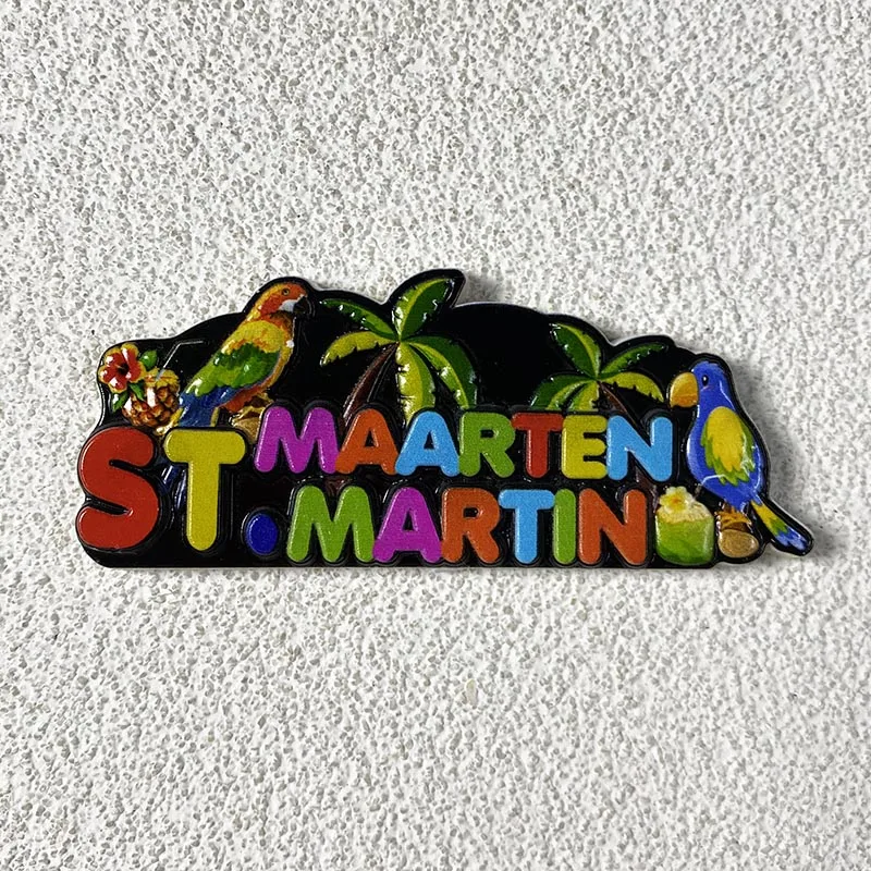 Сувенирные поделки для путешествий St. Maarten креативный алфавит с попугаем