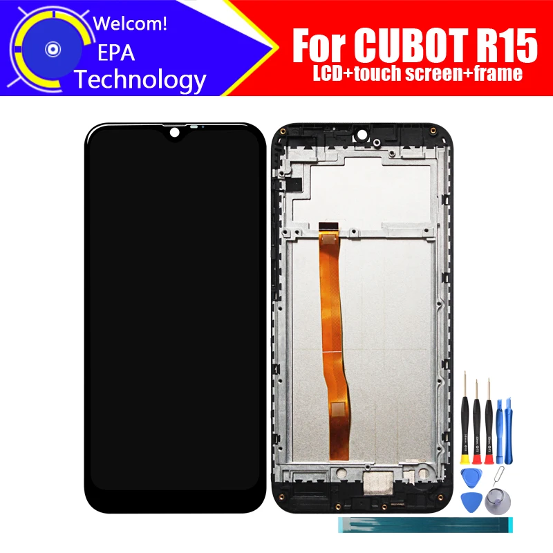 6.26 inch CUBOT R15 LCD Display+Touch Screen Digitizer+Frame Assembly 100% Original LCD+Touch Digitizer for CUBOT R15