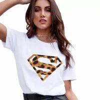 plus size women t shirt 2020 summer leopard heart print t shirt woman casual white tops loose tee female t shirts camisas mujer