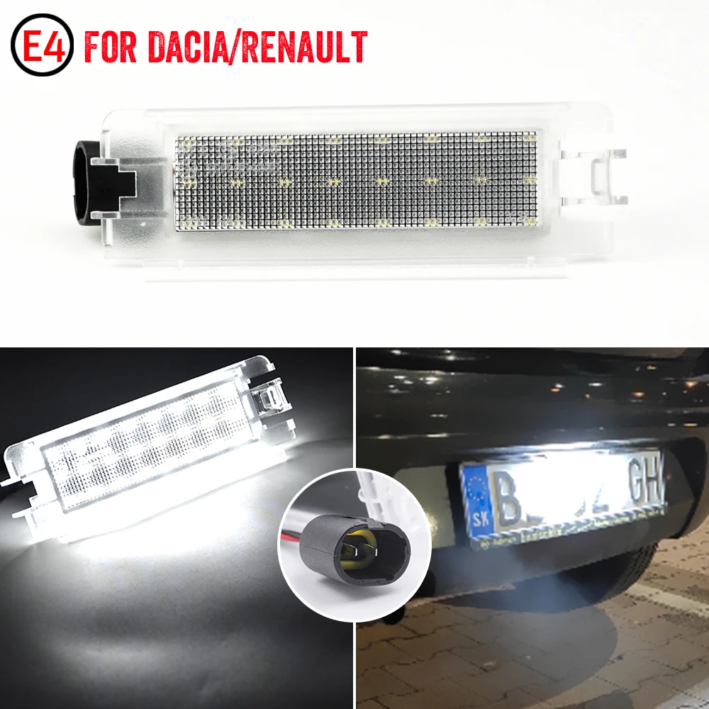 

Лампа для номерного знака для DACIA LOGAN 1 2004-2012 SANDERO 1 2008-2012 RENAULT CLIO II 2 2001-20041