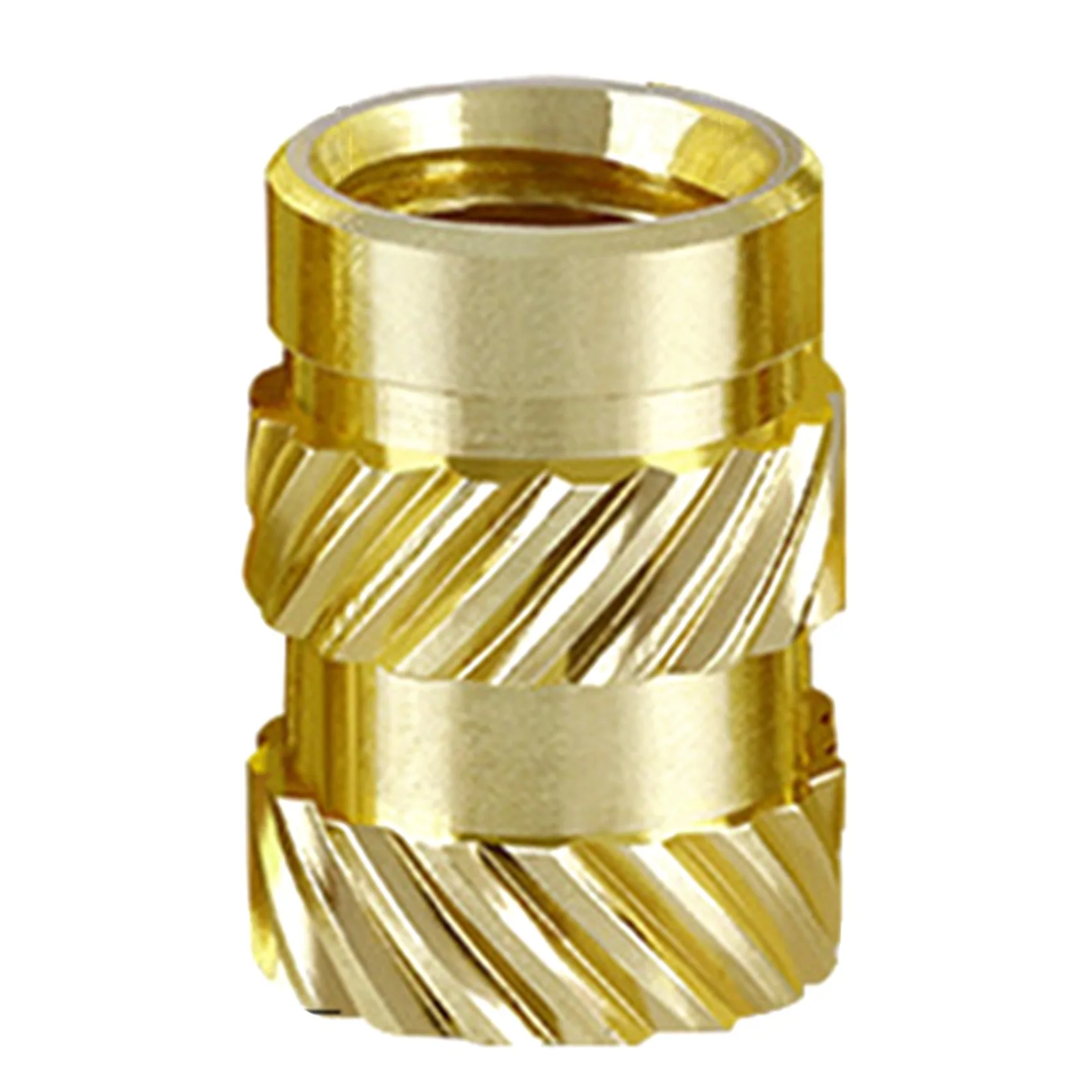 

100Pcs Knurled Brass Thread Heat Set Heat Resistant Insert Nuts for Voron 0/0.1/2.4 Etc 3D Printers (M4X8X6mm)