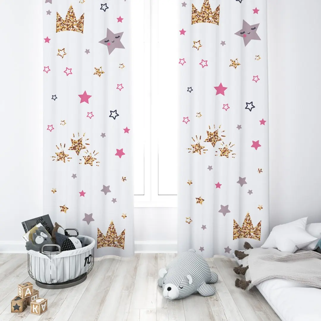 Крошечные звезды и корона принцессы Детская комната специальный дизайн навес