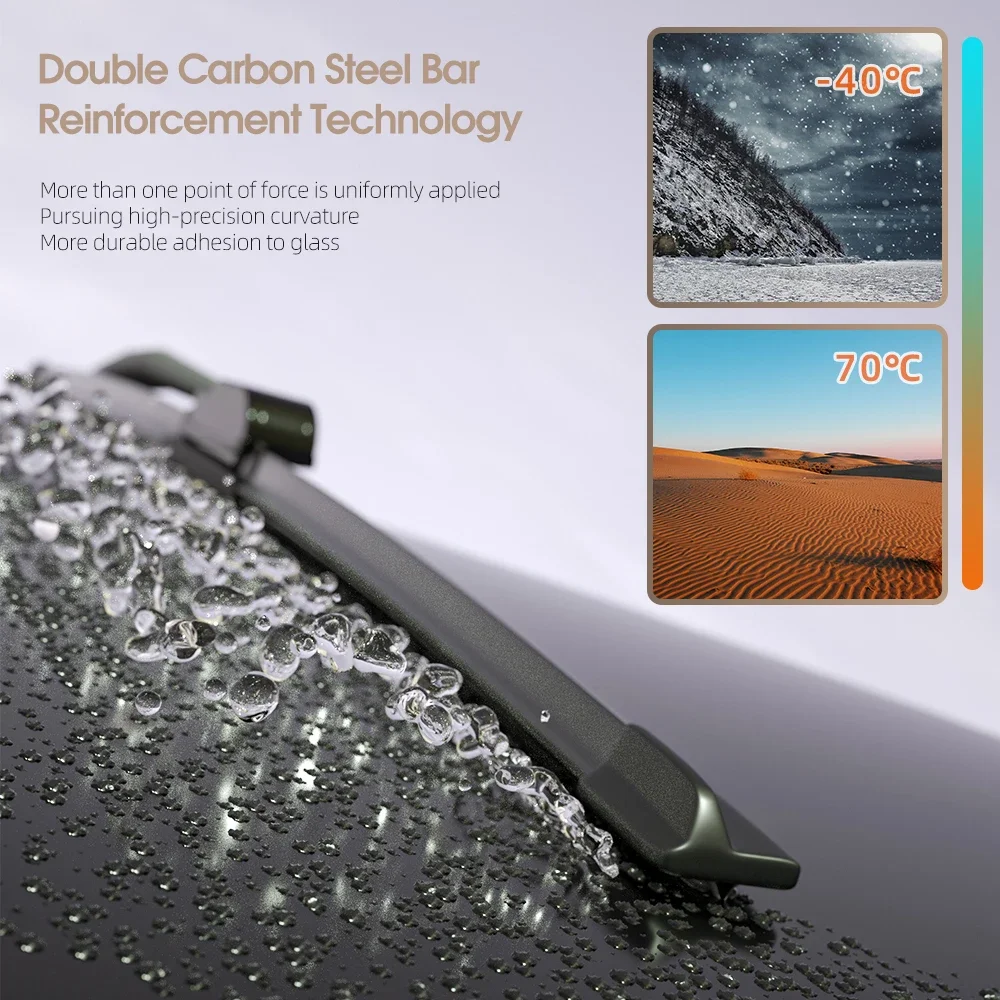 For Lada Granta 2011-2013 Front Windshield Wiper Blades 2pcs Windscreen Window Accessories 2012