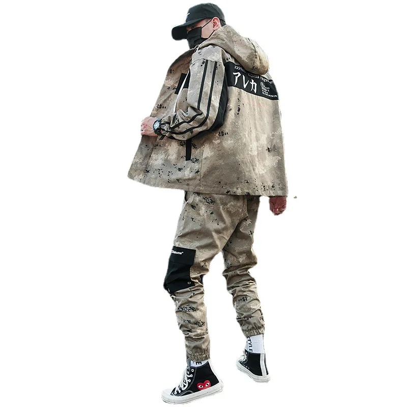 Winter Camouflage Military Tracksuit Men Warm Thicken Hooded Loose Long Sleeve Jacket +Pant Men Casual Jogging Sports Sets