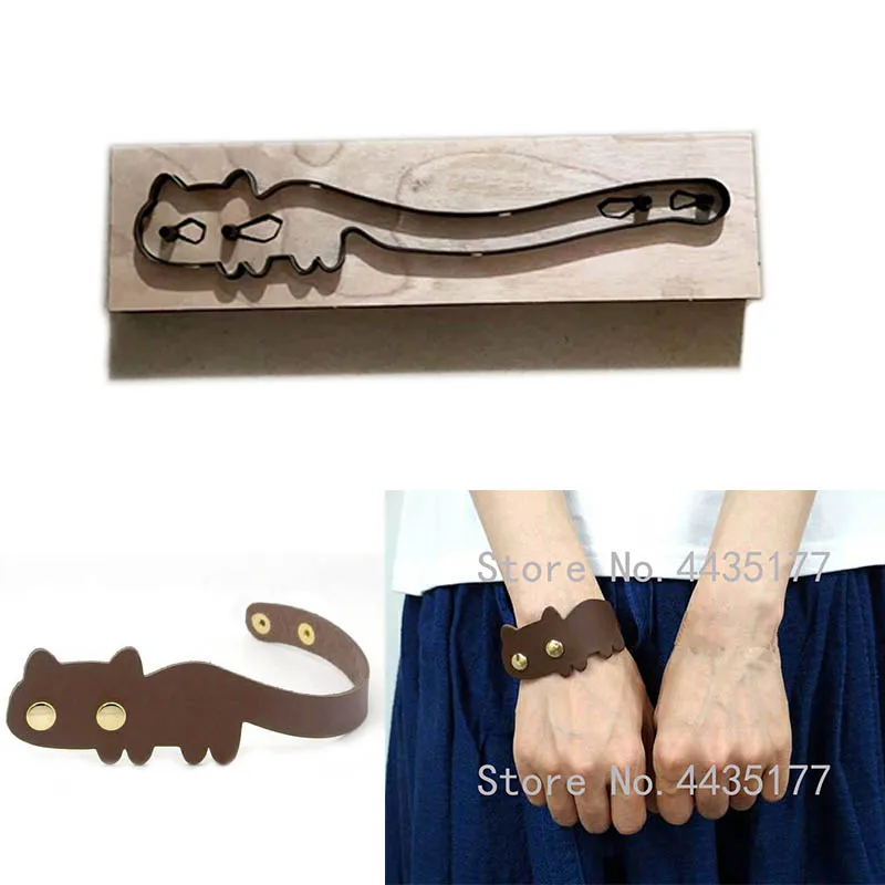 Japonya çelik bıçak kuralı kalıp kesim çelik delgi kedi halat zincir bilezik kesme kalıp ahşap deri deri el sanatları için deri kesici