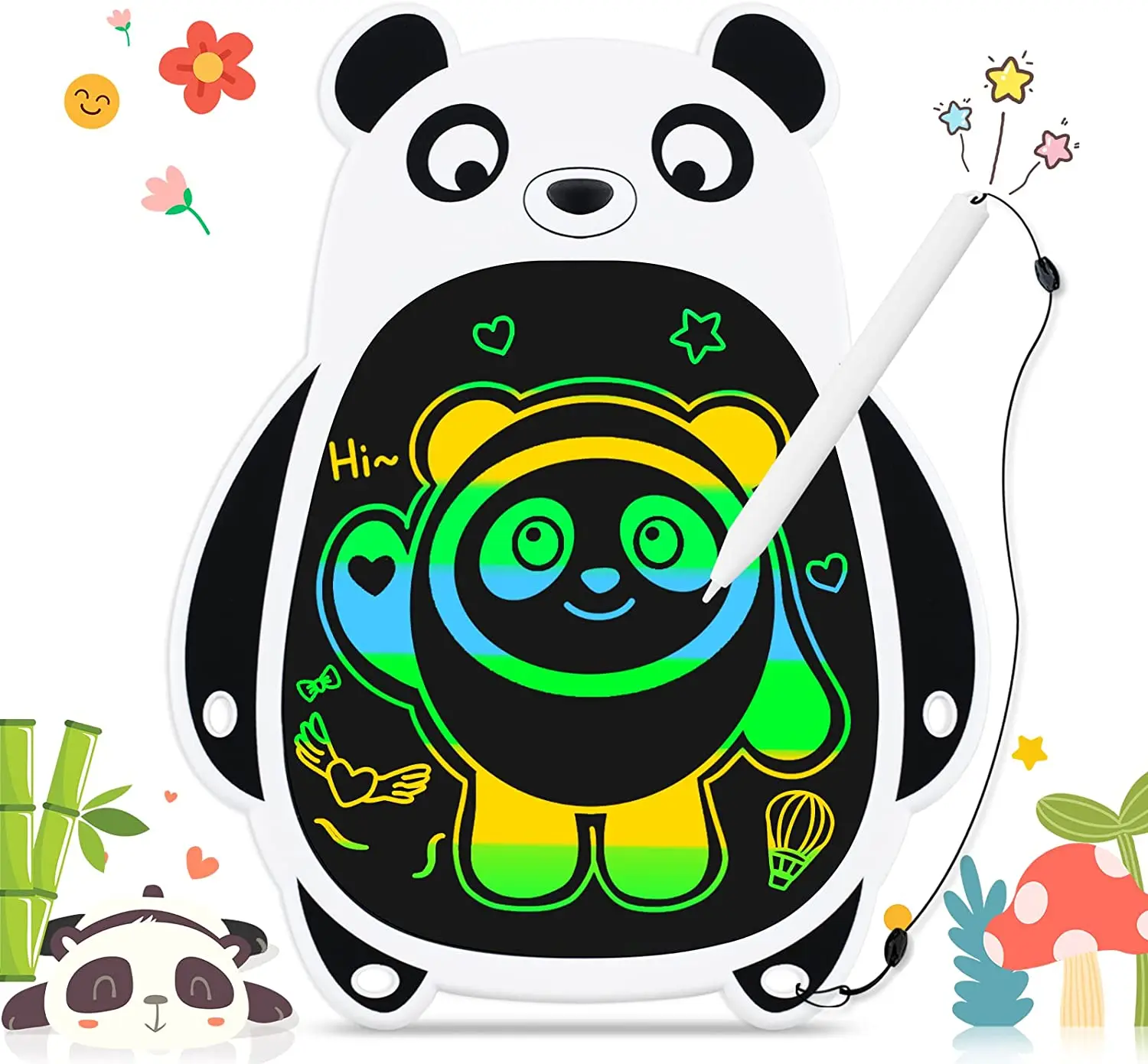 

8.5 Inch Colourful Doodle Board Writing Drawing Board for Kids LCD Writing Tablet Erasable Reusable Educational and Learn