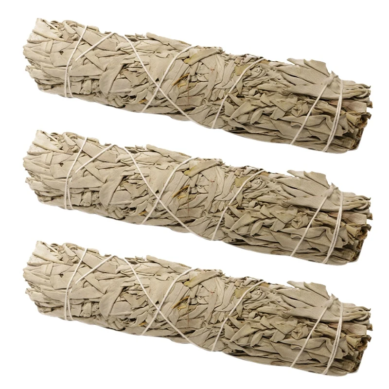 

3Pcs White Sage California White Sage Pure Leaf Smoky Purification White Sage Smoking