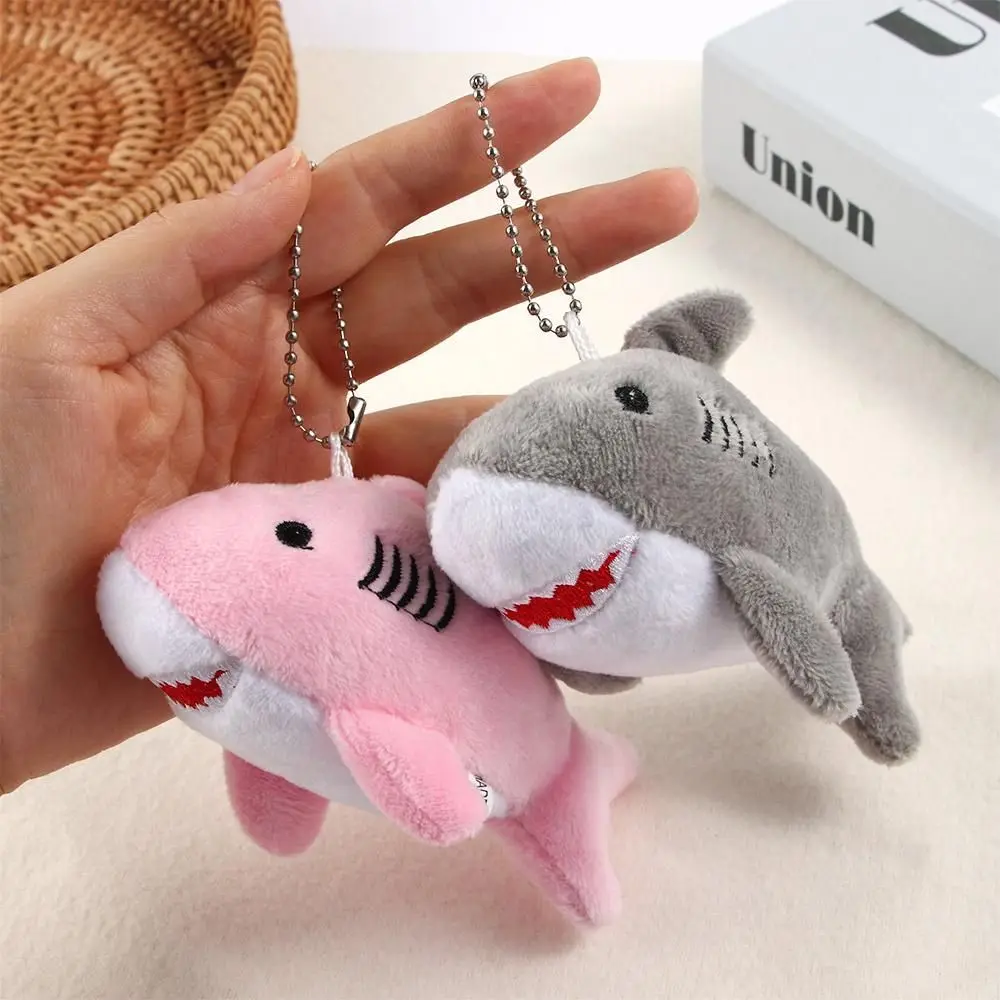 

Animals Bag Pendant Simulation Shark 12CM Backpack Keychain Shark Plush Toy Key Chain Pendant Ocean Animal Shark Key Chain