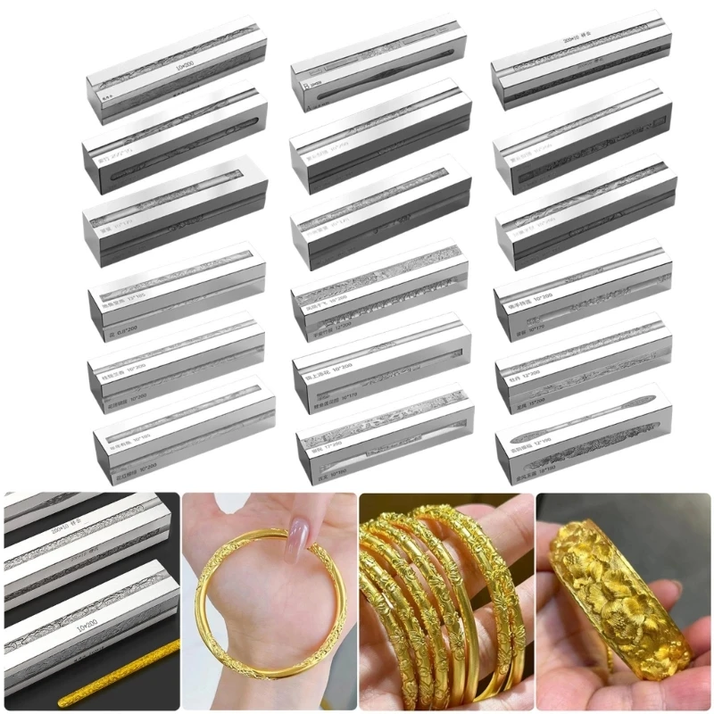 Инструмент для создания стальных канавок с узором браслета пиона и облачного