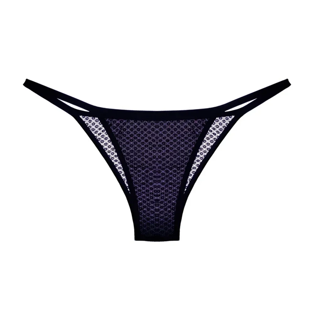 Сексуальные женские прозрачные мини-стринги нижнее белье сетчатые стринги