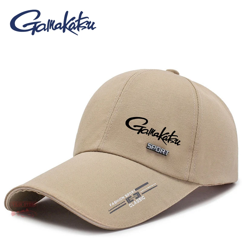 

New Gamakatsu Men's Fishing Sun Hat Riding Windproof Baseball Cap Summer Leisure Travel Hat Outdoor Hiking Sunscreen Fishing Hat