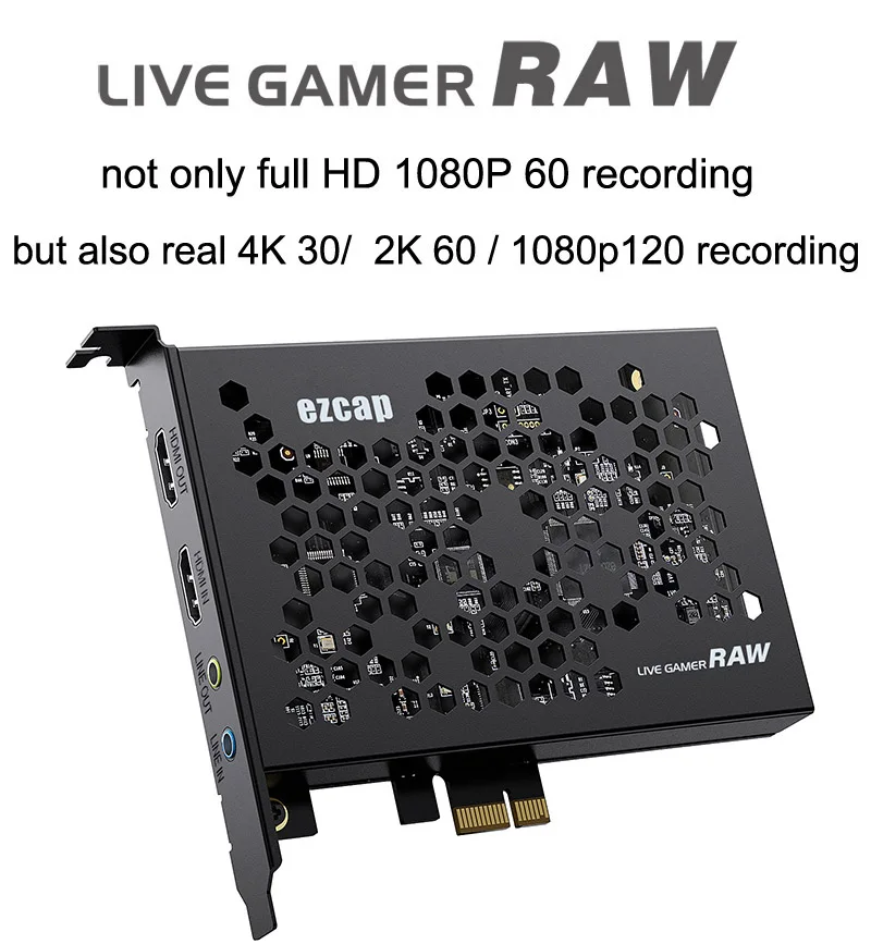 Ezcap324 HD 4K PCIE Hdmi видеозахват PCI Экспресс коробка для записи видео прямая трансляция для Win10 MAC PS4 Xbox Switch ПК Игр