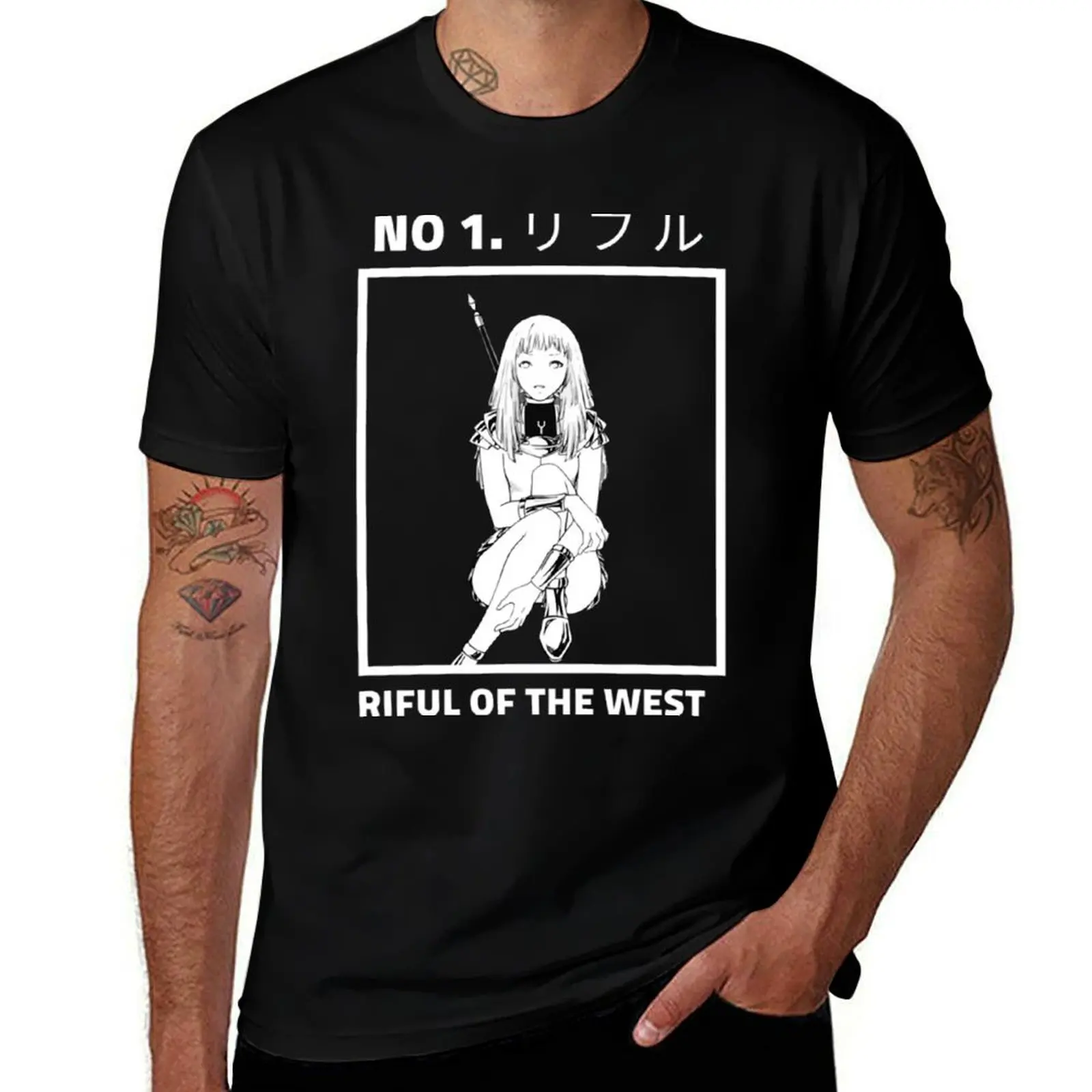 Фото Футболка Claymore Riful of the West Manga Graphic Gift Fan, повседневная праздничная футболка с короткими рукавами №1