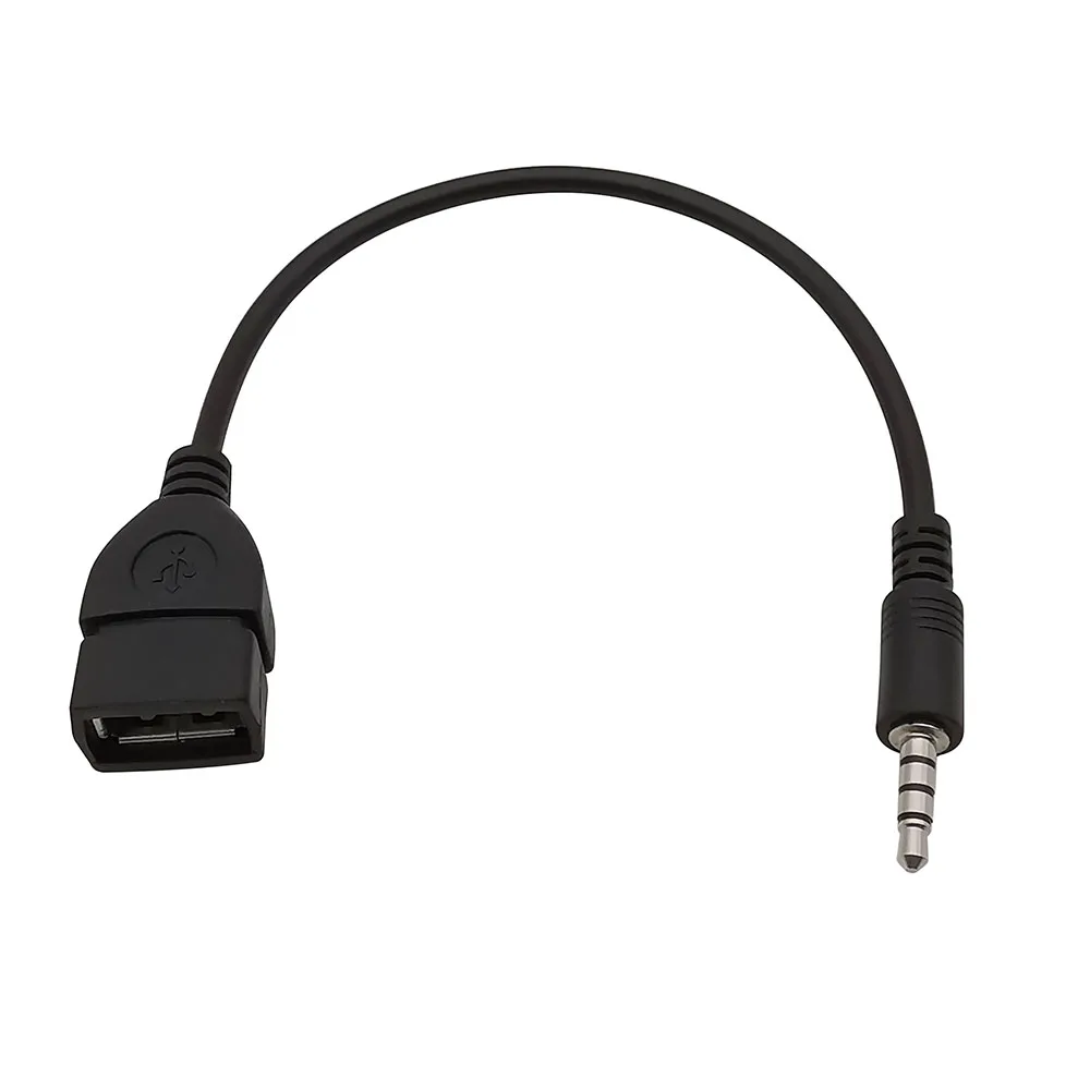 1 шт. 3 5 мм разъем AUX аудио к USB 2 0 зарядный кабель адаптер Шнур для автомобиля MP3