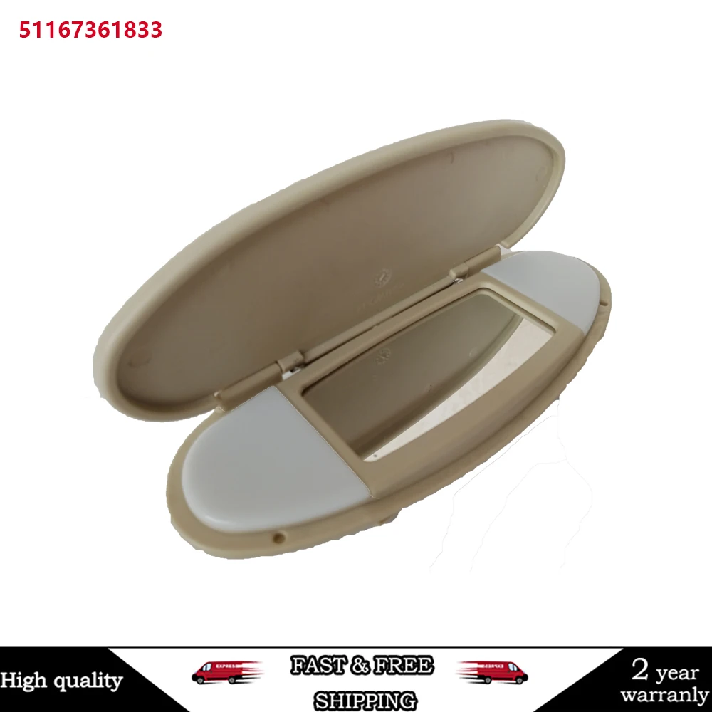 

51167361833 For Mini Cooper New Car Sun Visor Mirror Cover Makeup Mirror Cover For BMW MINI R55 R56 R60