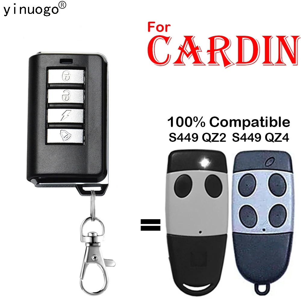 

CARDIN S449 QZ4 QZ2 Duplicator Remote Control 433mhz CARDIN Garag Door Remote Control 433.92MHz Rolling Code Gate Control Opener