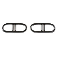 2pcs stainless steel car rear exhaust tail pipe cover trim for mercedes benz glaglb 2020 2021 muffler decoration frame