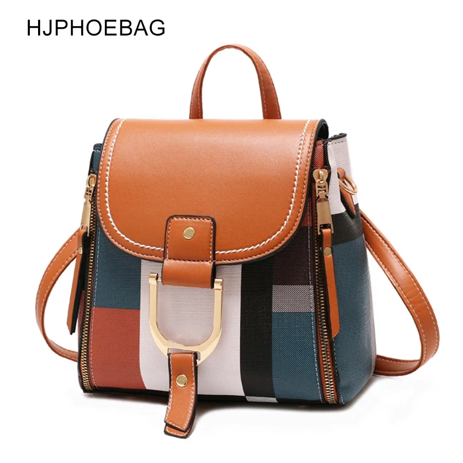 

HJPHOEBAG Fashion Women PU Leather Backpacks Female hool Bags for Teenager Girls Travel shoulder bags mochila YC255