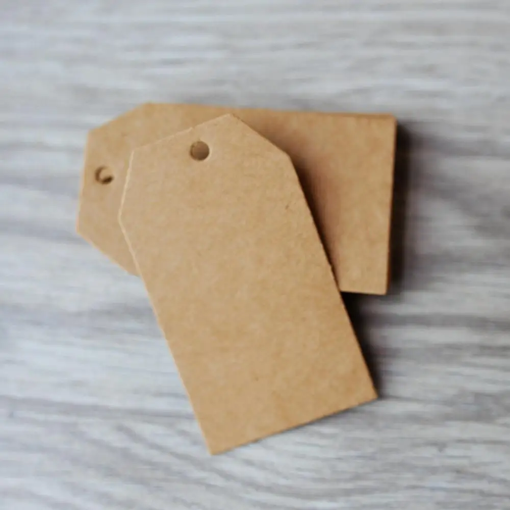 Трапециевидные подарочные бирки из крафт-бумаги бирка для свадебвечерние