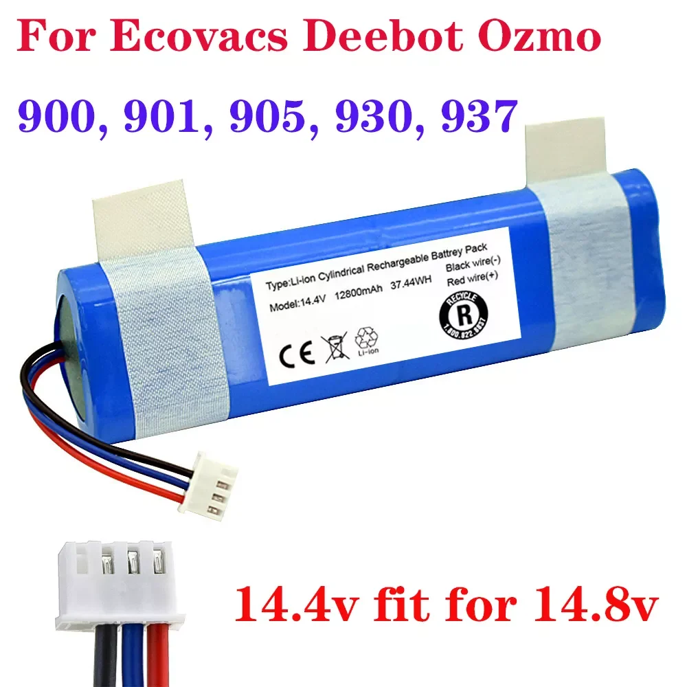 

NEW2023 100% New 14.4V Robot Vacuum Cleaner Battery Pack for Ecovacs Deebot Ozmo 900, 901, 905, 930, 937