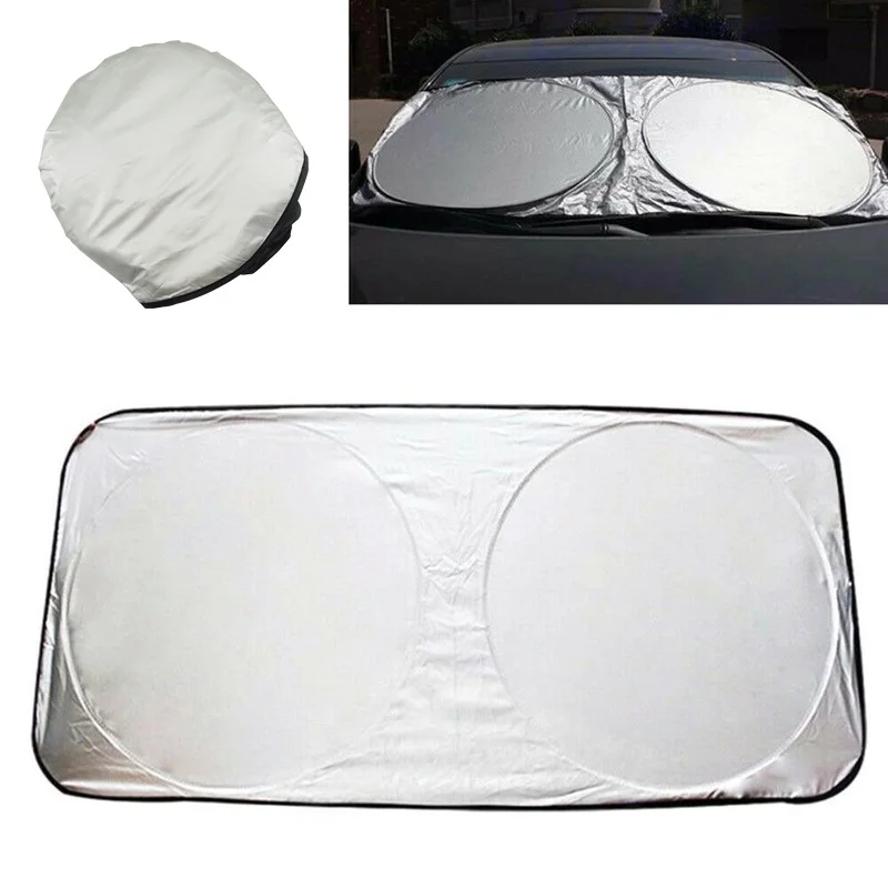

150*70cm Car Windshield Cover Sunshade UV Protection Shield Car Styling Folding Car Window Sun Shade Windshield Block Cover