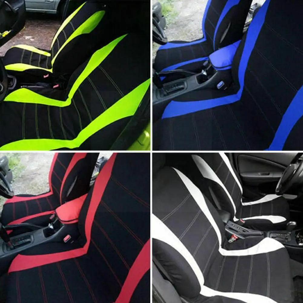 

Чехлы для автомобильных сидений, защитные накидки из полиэстера, для большинства авто, грузовиков, фургонов, из дышащей ткани, практичная тк...