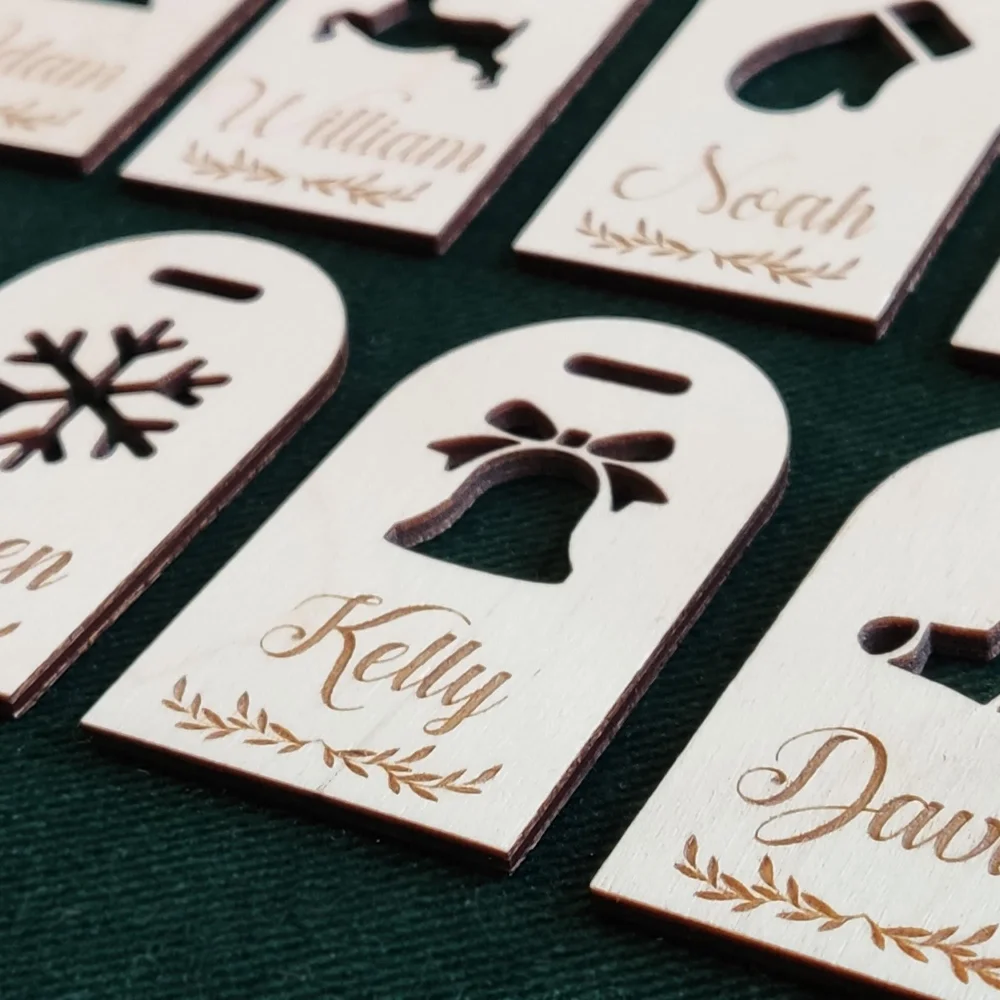 5/10/20 шт. новогодние Деревянные Подвески для ёлки