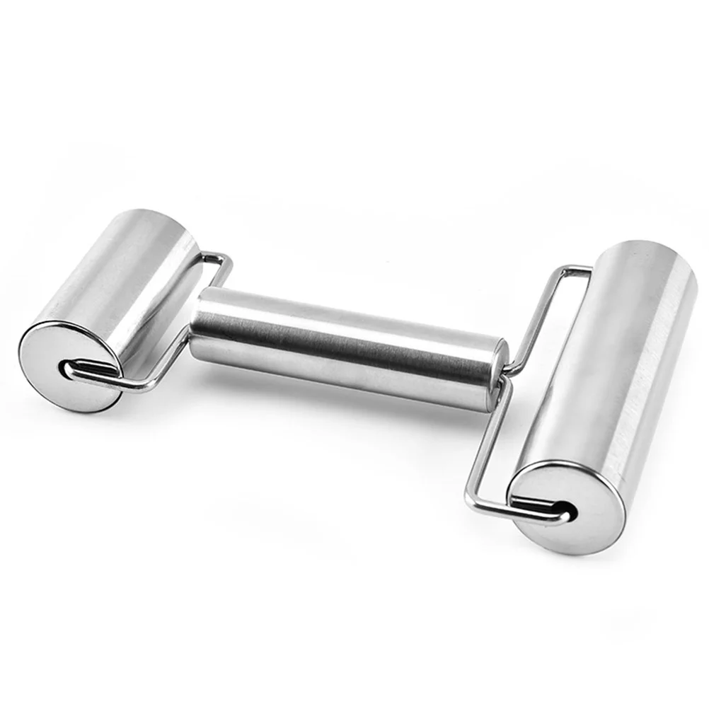 

Pin Rolling Roller French Style Fondant Metal Dough Flour Cookie Pizza Stainless Steel