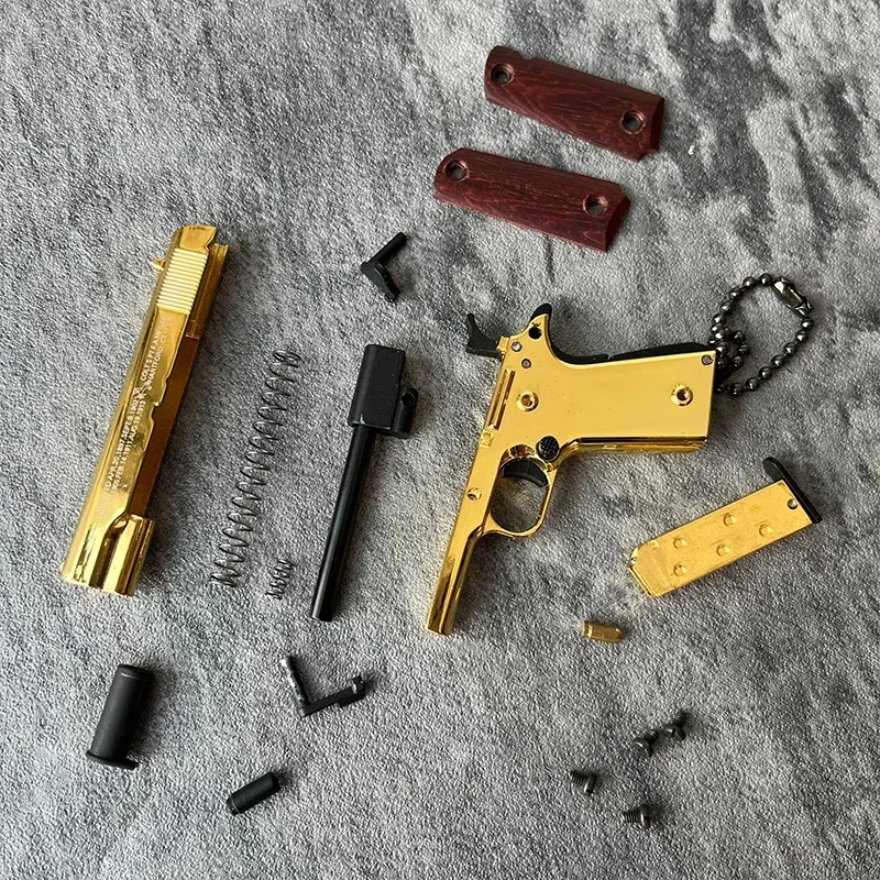 1 шт. 1:3 Mini M1911 пистолет игрушки миниатюрная модель брелок цельнометаллический