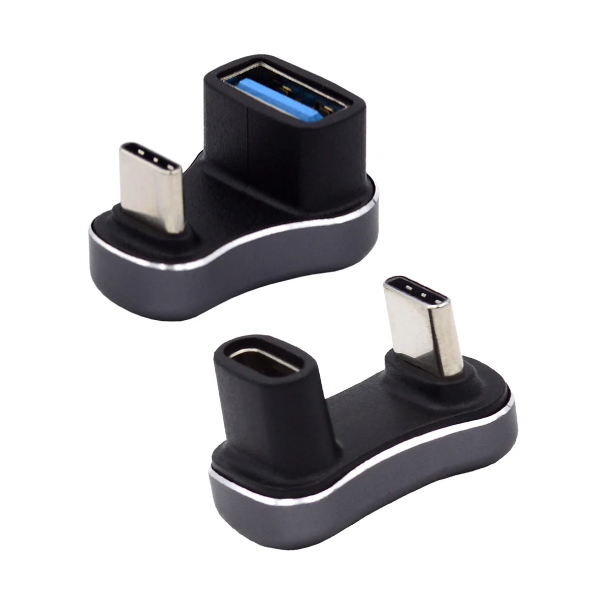 

Male to Female USB3.0 Type C & OTG Power Data Adapter Compatible with Steam Deck Opposite U Shape Back Angled