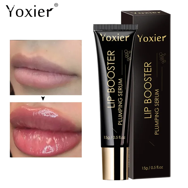 Lip Booster Plumping Serum Repair Lip Line Anti-Wrinkle Plump Enhancer Essence Hyaluronic Moisturizing Lip Treatment