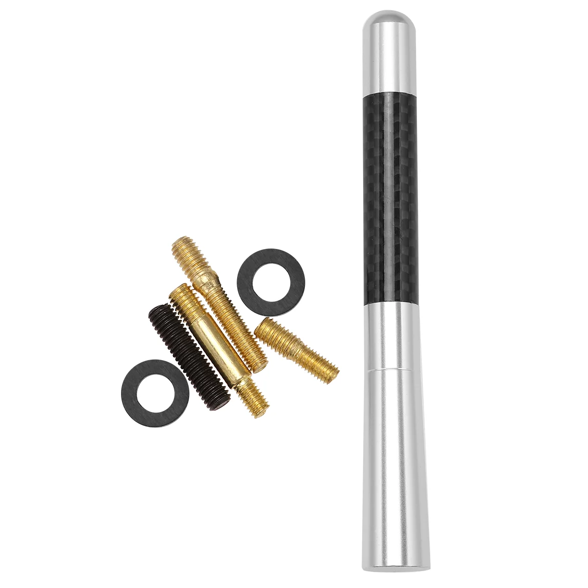 

12cm Aluminum Alloy Car Modified Parts Sturdy Car Decoration Universal Roof Antenna Modified Antenna Off-Road Vehicle Antenna