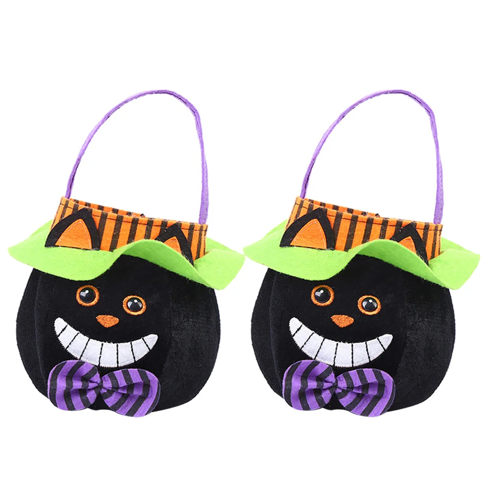 

2pcs Portable Cloth Bag with Hat Candy Tote Bucket Gift Party Favors Type B